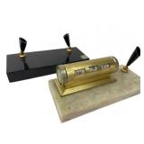 New Diamond Genuine Onyx Desk Set with Calendar