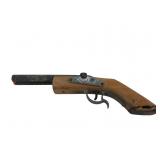 Vintage Made in USA Double Barrel Toy Cap Gun