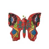 Hand-Painted Mexican Talavera Style Ceramic Butter