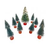 Vintage Bottle Brush Christmas Tree Grouping