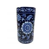 Pier 1 Blue and White Floral Porcelain Vase