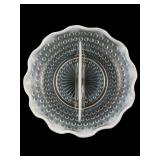 Fenton Hobnail Moonstone Opalescent Relish Dish