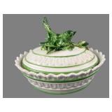 Italian Hand-Painted Earthenware Bird Tureen