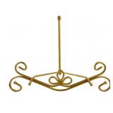 Large Gold-Tone Metal Scrollwork Picture Easel