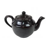 Stoneware Teapot with Brown Glaze