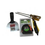 Pittsburgh Tape Measure and Assorted Hand Tools