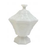 Anchor Hocking Milk Glass Harvest Grape Compote