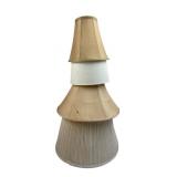 Assorted Lot of Four Fabric Project Lamp Shades