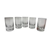 Set of 5 Heavy Base Shot Glasses