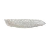 Pressed Glass Daisy and Button Pattern Boat Bowl