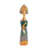 Russian Hand-Painted Wooden Folk Art Doll