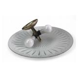 MCM Frosted Glass Flush Mount Ceiling Light