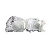 Bullhead Safety White Vented Hard Hats, Pair