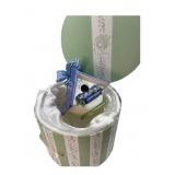 Mud Pie Ivy Chalet ceramic  Bird House