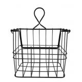 Vintage Industrial Style Wire Milk Bottle Crate