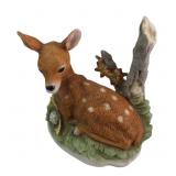 Meissen Style Porcelain Fawn Figurine