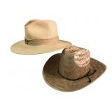 Eddie Bauer Golf Straw Fedora and Woven Sun Hat