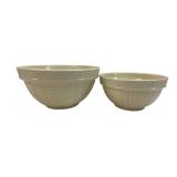 Stoneware Nesting Mixing Bowls, Set of 2