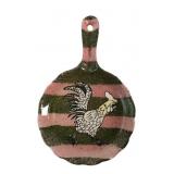 Hand-Painted Earthenware Rooster Spoon Rest