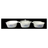 Corning Ware Blue Cornflower Casserole Set