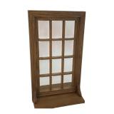 Home Interiors and Gifts Faux Wood Window Mirror