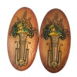 Miller Studio Inc. Pr. Chalkware Fruit Plaques