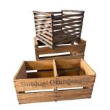 Sunkist Oranges and California Produce Wood Crates