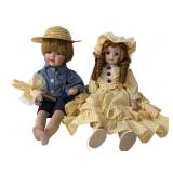 Porcelain Dolls, Boy & Girl Pair
