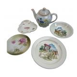 Mixed porcelain pieces