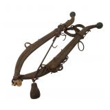 Bull Brand Cast Iron and Wood Horse Hames