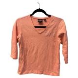Harley-Davidson V-Neck 3/4 Sleeve Shirt, Size M