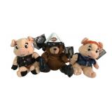 Harley-Davidson Bean Bag Plush Biker Pig and Bear