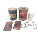 Liggett & Myers Velvet and Bokar Coffee Tin Lot