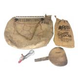 Vintage Yellowstone Park Canvas Water Bag and Lot