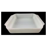 Anchor Hocking White Milk Glass Square Baking Dish