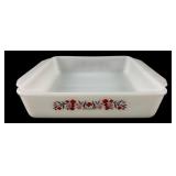 Fire-King Primrose Milk Glass Square Baking Dish