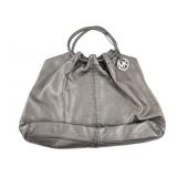 Michael Kors Metallic Silver Leather Studded Tote