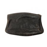Vintage Genuine Leather Zippered Coin Pouch