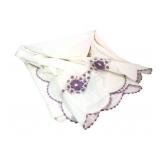 Hand-Crocheted Floral Motif Cotton Bedspread