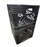 Dean Foods Plastic Milk Crates, Pair