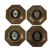 Burwood Products Co. Heraldic Wall Plaques, Pr.