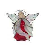 Stained Glass Angel Votive Candle Holder