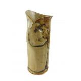 Studio Pottery Stoneware Slab Vase
