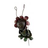 Articulated Copper and Brass Garden Art Figure