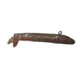 Handmade Copper and Lead Fish Decoy