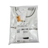 Hobemty White Knit Top with Contrast Trim, Size M