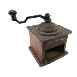 Strobridge of France Cast Iron & Wood Coffee Mill