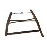 Antique Wood and Iron Bow Saw