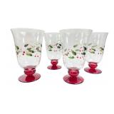 VTG Pfaltzgraff Winterberry Glass Goblets