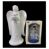 Hollylane Porcelain Doll Ornament and Angel Figure